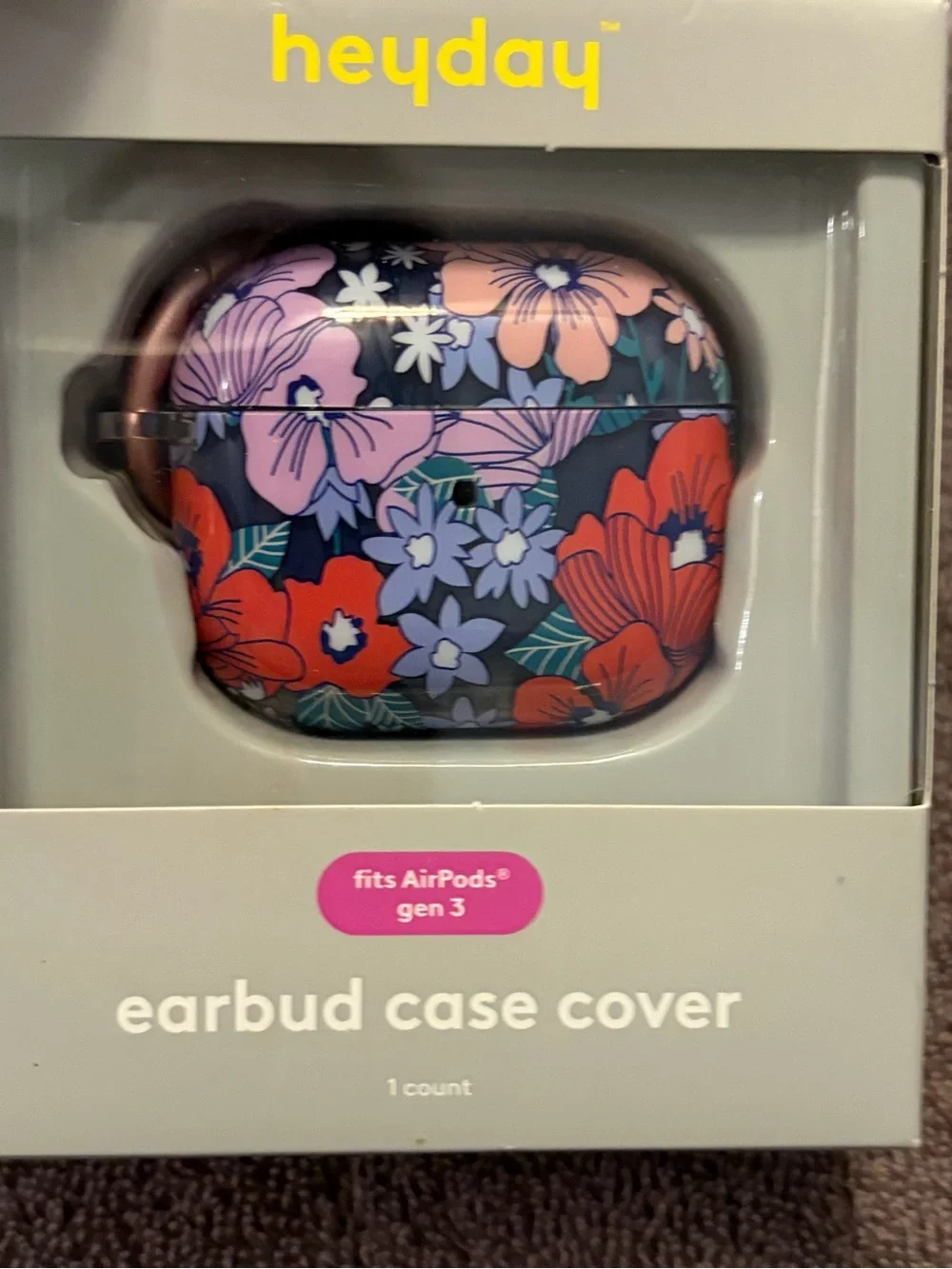 heyday Floral AirPods Gen 3 Case Cover - Navy, Red, Pink, Purple, Green